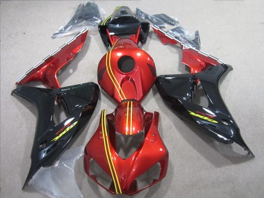 CBR 1000 RR 2006-2007 Verkleidung - Schwarz Rot Gelb