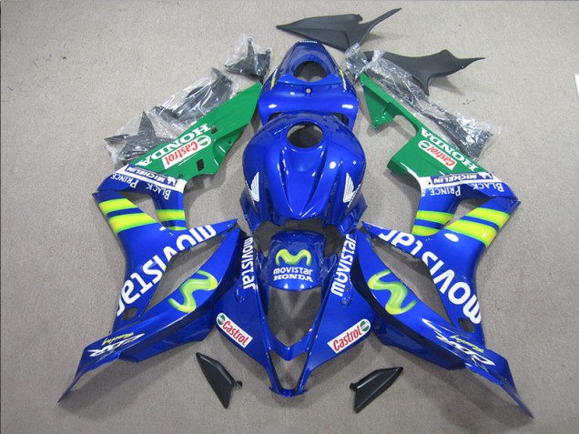 CBR 600 RR 2007-2008 Verkleidungen - Blau Weiß Movistar