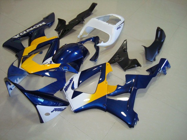 CBR 900 RR 929 2000-2001 Verkleidungen - Dunkel blau Gelb Weiß