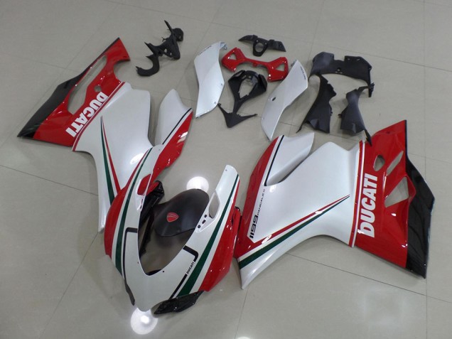 Ducati 1199 2011-2014 Verkleidung - Weiß Rot