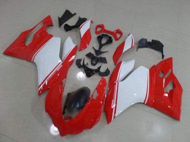 Ducati 1199 2011-2014 Verkleidungen - Rot Weiß