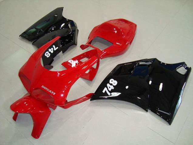 Ducati 748 916 996 996S 1993-2005 Verkleidung - Rot Schwarz