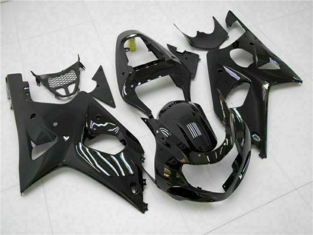 GSXR 1000 K1 2000-2002 Verkleidungen - Glänzend Schwarz