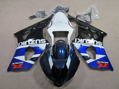 GSXR 1000 K3 2003-2004 Verkleidung - Blau Weißer Aufkleber