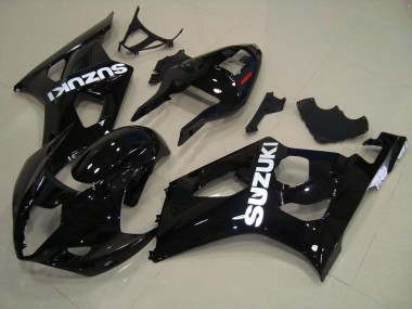 GSXR 1000 K3 2003-2004 Verkleidungen Komplett Sets - Glänzend Schwarz