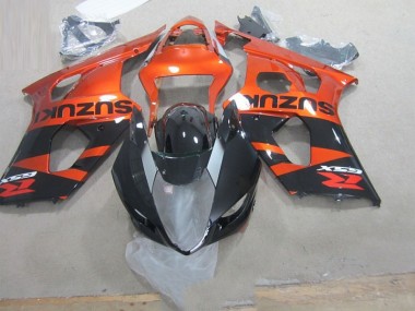 GSXR 1000 K3 2003-2004 Verkleidungen - Schwarz Orange