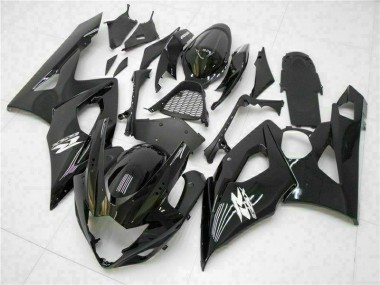 GSXR 1000 K5 2005-2006 Verkleidung - Glänzend Schwarz