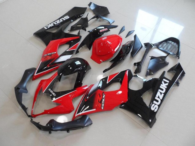 GSXR 1000 K5 2005-2006 Verkleidungen - Rot Schwarz OEM Stil