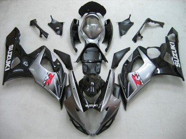 GSXR 1000 K5 2005-2006 Verkleidungen - Schwarz Silber Grau