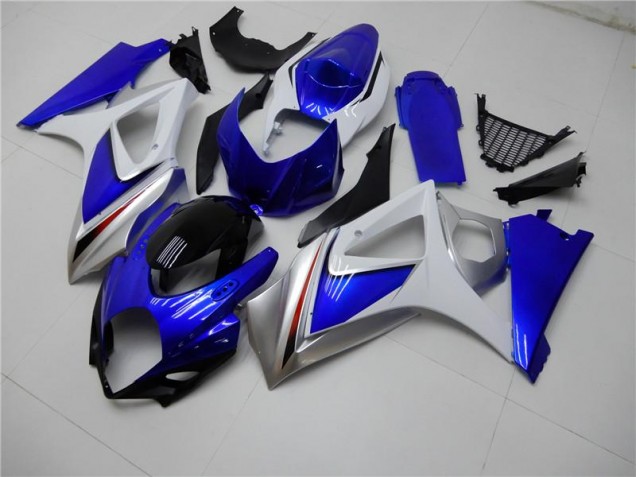 GSXR 1000 K7 2007-2008 Verkleidung - Blau Weiß