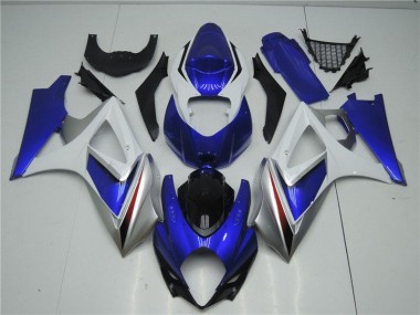 GSXR 1000 K7 2007-2008 Verkleidung - Blau Weiß