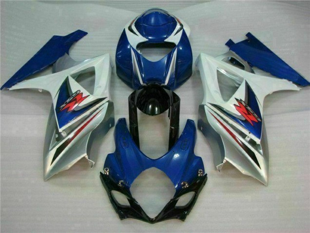 GSXR 1000 K7 2007-2008 VollVerkleidungen & Plastik - Blau Weiß