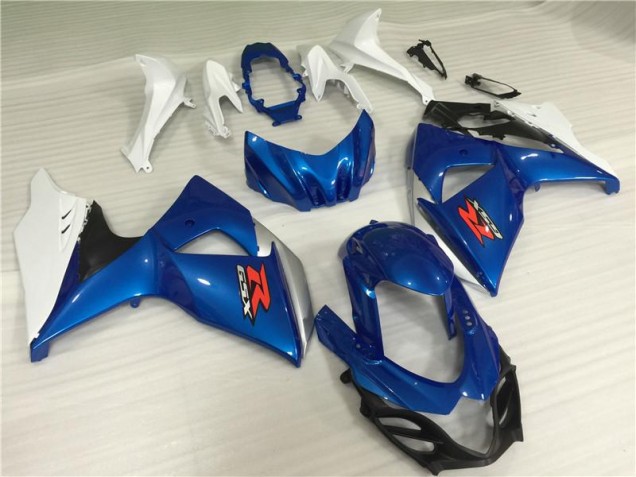 GSXR 1000 K9 2009-2016 Verkleidung & Plastik - Blau Weiß