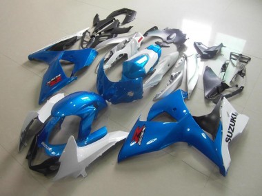 GSXR 1000 K9 2009-2016 Verkleidung - Weiß Blau