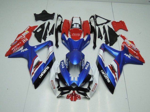 GSXR 1000 K9 2009-2016 Verkleidungen - Blau und Rot