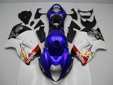 GSXR 1300 Hayabusa 1996-2007 Verkleidung - Blau Weiß