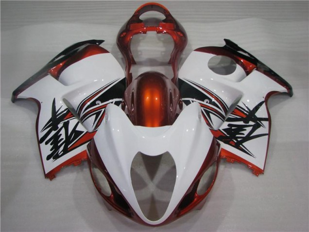 GSXR 1300 Hayabusa 1996-2007 Verkleidungen - Orange Silber Schwarz