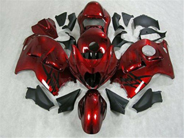 GSXR 1300 Hayabusa 1996-2007 Verkleidungen - Rot Schwarz