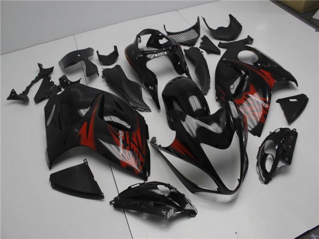 GSXR 1300 Hayabusa 2008-2019 Verkleidungen Komplett Sets - Schwarz Rot