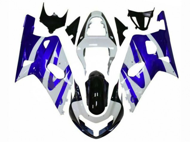 GSXR 600 / 750 K1 K2 K3 2001-2003 Verkleidungen - Blau Weiß