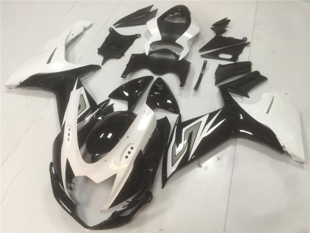 GSXR 600 / 750 K11 2011-2024 Verkleidungen - Schwarz Weiß