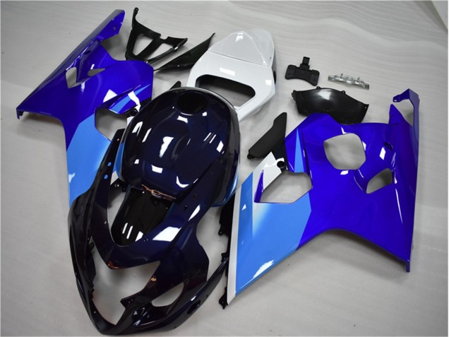 GSXR 600 / 750 K4 2004-2005 Verkleidung - Blau Weiß