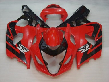 GSXR 600 / 750 K4 2004-2005 Verkleidung - Rot Schwarz