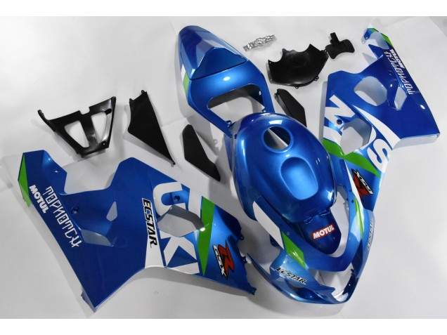 GSXR 600 / 750 K4 2004-2005 Verkleidungen - Blau Weiß