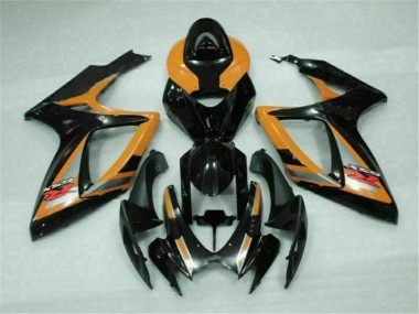 GSXR 600 / 750 K6 2006-2007 Verkleidungen - Schwarz Orange