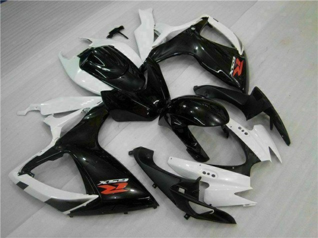 GSXR 600 / 750 K6 2006-2007 Verkleidungen - Weiß Schwarz