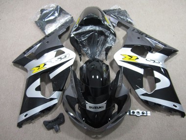 GSXR 600 K1 K2 K3 2001-2003 Verkleidungen - Schwarz Weiß