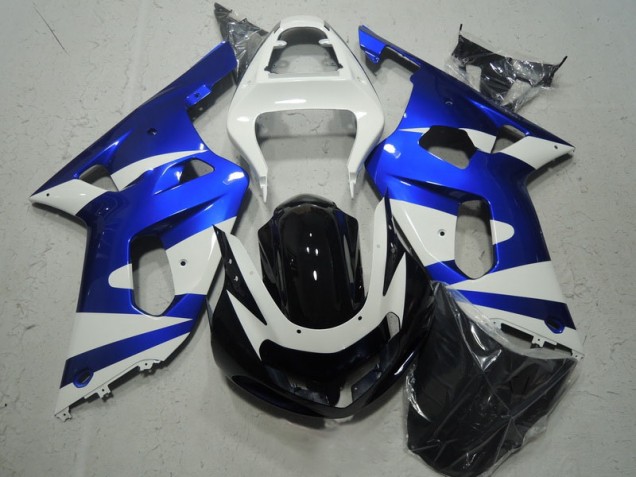 GSXR 600 K1 K2 K3 2001-2003 Verkleidungen - Weiß Blau