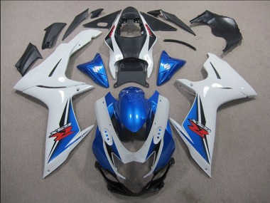 GSXR 600 K11 2011-2024 Verkleidungen - Weiß Blau