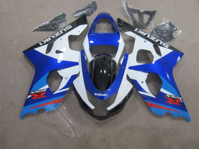 GSXR 600 K4 2004-2005 Verkleidung - Blau Weiß