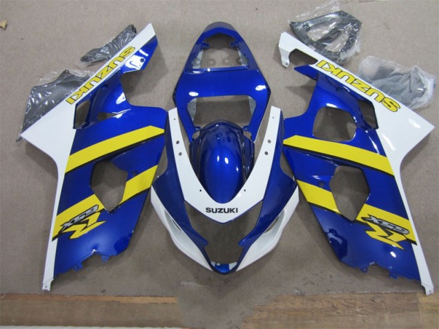 GSXR 600 K4 2004-2005 Verkleidungen - Blau Weiß Gelb