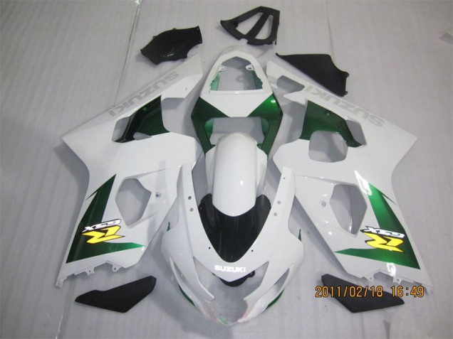 GSXR 600 K4 2004-2005 Verkleidungen - Weiß Grün