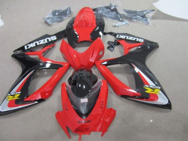 GSXR 600 K6 2006-2007 Verkleidung - Rot Schwarz