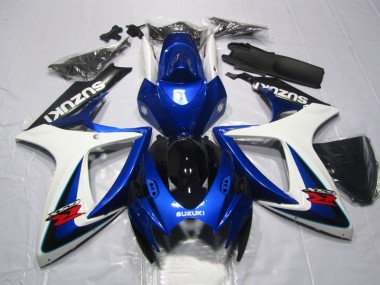 GSXR 600 K6 2006-2007 Verkleidungen - Blau Weiß