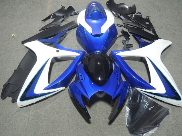 GSXR 600 K6 2006-2007 Verkleidungen - Blau Weiß Schwarz