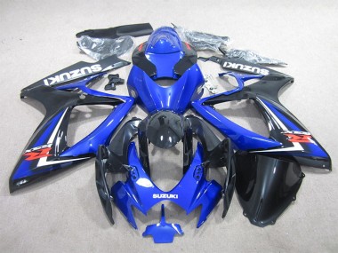 GSXR 600 K6 2006-2007 Verkleidungen - Schwarz Blau