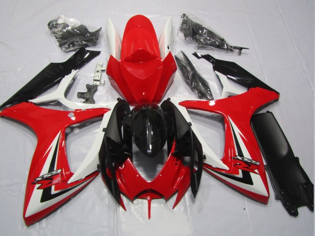 GSXR 600 K6 2006-2007 Verkleidungen - Schwarz Rot