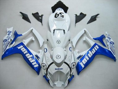 GSXR 600 K6 2006-2007 Verkleidungen - Weiß Blau Jordan