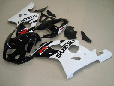 GSXR 750 K4 2004-2005 Verkleidung - Schwarz Weiß