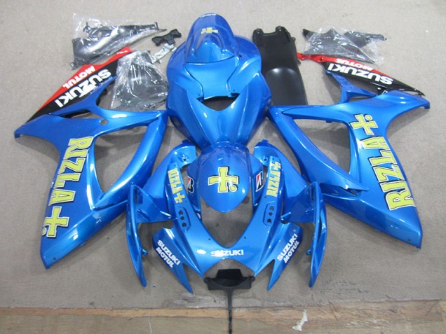 GSXR 750 K6 2006-2007 Verkleidung - Blau Gelb Rizla