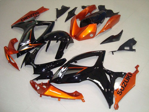 GSXR 750 K6 2006-2007 Verkleidung - Schwarz Orange