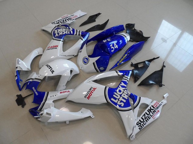 GSXR 750 K6 2006-2007 Verkleidungen - Blau Weiß Lucky Strike Motul 34