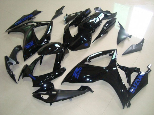 GSXR 750 K6 2006-2007 Verkleidungen - Schwarz Blau Aufkleber