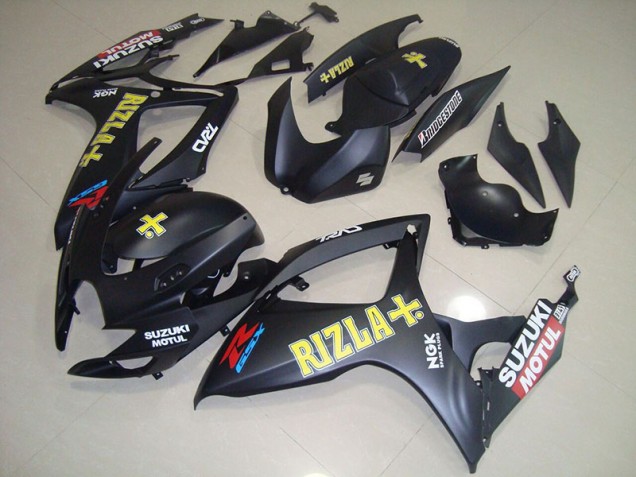 GSXR 750 K6 2006-2007 Verkleidungen - Schwarz Gelb Rizla