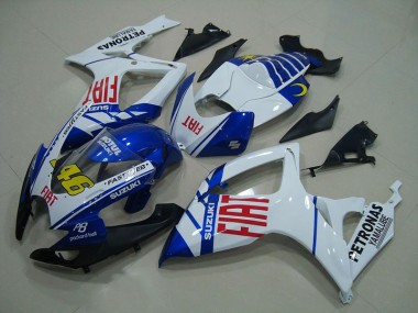 GSXR 750 K6 2006-2007 Verkleidungen - Weiß Blau Fiat 46