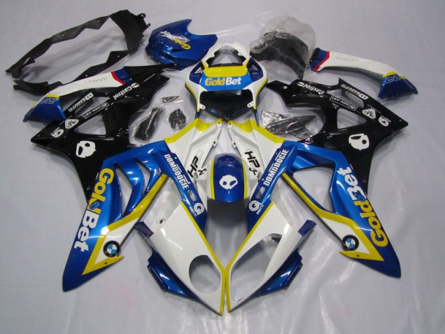 S1000RR 2009-2014 Verkleidung - Blau Weiße GoldBet